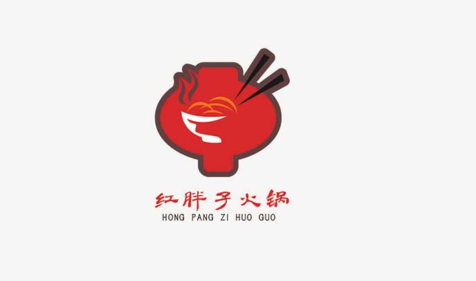 紅胖子火(huǒ)鍋餐飲品牌logo設計(jì)|食品vi設計(jì)