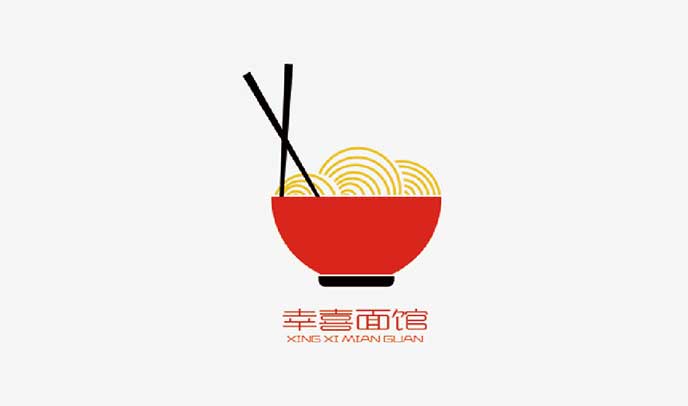 幸喜面館品牌VI設計(jì)|專業餐飲産品标志(zhì)logo設計(jì)-品牌形象升級